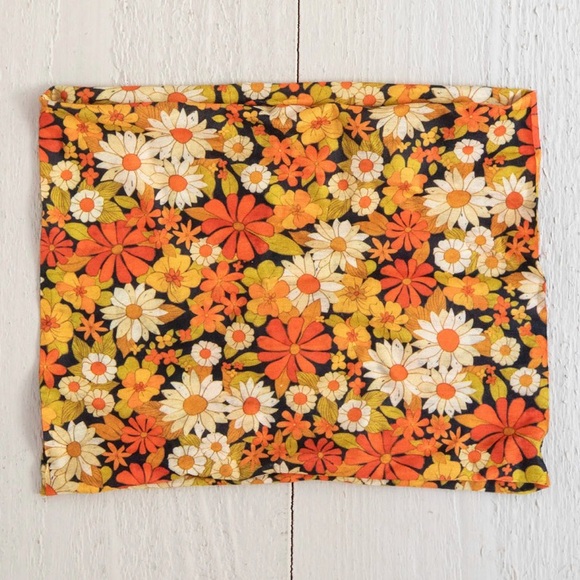 Half Boho Bandeau Headboard - Ditsy Garden Black. 📌PRICE FIRM📌 - Picture 2 of 7